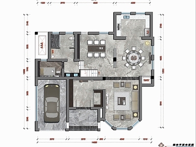 别墅 豪宅别墅设计 平面方案 施工图