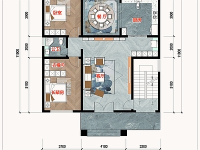 新中式欧式别墅建筑 自建房 三层别墅 农村别墅 按楼层分户 乡村别墅 施工图