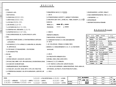 现代设计说明 乡村别墅建筑设计 施工图