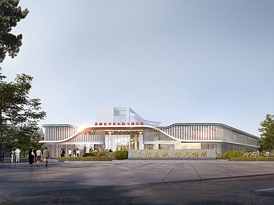 公共建筑医院效果图