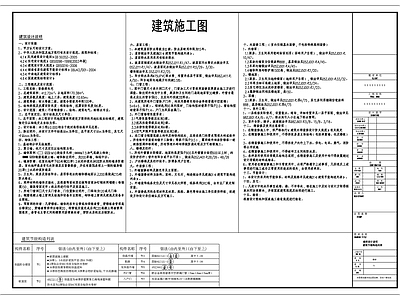 现代设计说明 自建别墅建筑设计 施工图