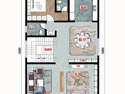 现代新中式别墅建筑 三层别墅 自建房 农村别墅 独栋别墅 农村自建房 施工图
