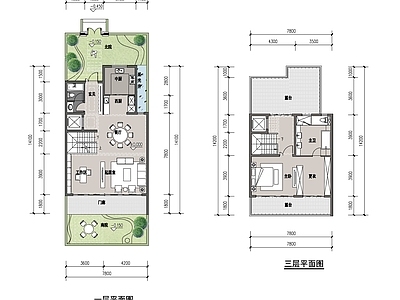 五居及以上 联排别墅 3层别墅 230平方米别墅 施工图