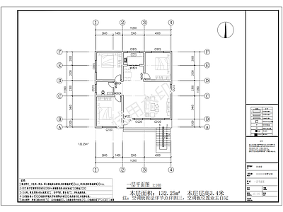 现代新中式别墅建筑 建筑 结构 水电 二层别墅 大样详图 施工图