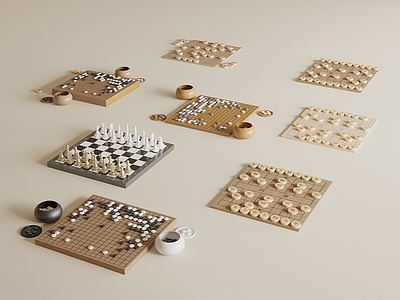娱乐器材组合 象棋 围棋 棋盘 五子棋