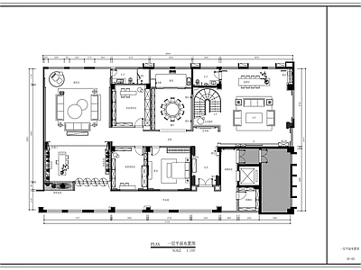 别墅 两层现代别墅 现代轻奢风格 平面图
