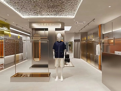 潮牌男装店效果图