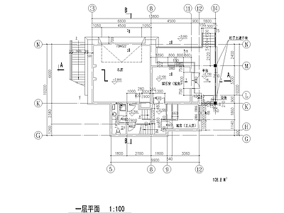 现代新中式别墅建筑 现代别墅 独栋别墅 农村别墅 三层别墅 380平别墅建筑 施工图