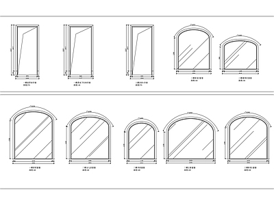 现代窗 各类别墅窗户外观 别墅窗户设计图 别墅窗户布局图 墅窗户结构立面图 别墅窗户样式立面 施工图
