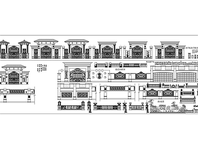 欧式栏杆 别墅欧式围墙设计 别墅欧式防护栏方 别墅欧式庭院围栏 别墅欧式围栏样式 别墅欧式外墙护栏 施工图
