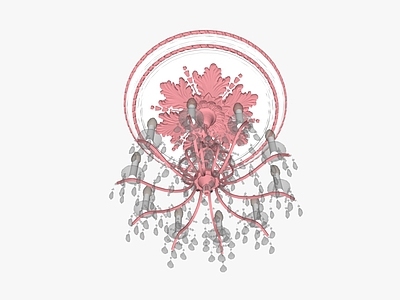 现代春联 水晶吊灯