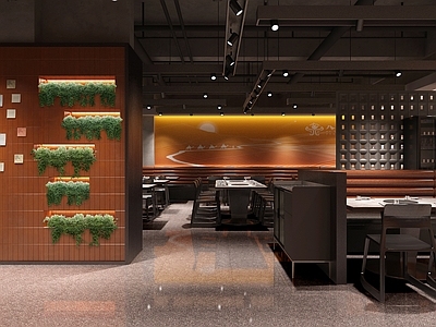工业风火锅店烤肉门店餐厅