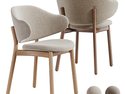 现代北欧餐椅 Calligar 现代布艺餐椅 木椅 休闲椅 单椅