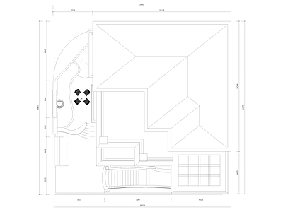 欧式轻奢别墅建筑 小别墅 农村别墅 独栋别墅 自建房 合院别墅 施工图