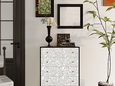 法式复古斗柜 五斗柜 边柜 矮柜 玄关柜 鞋柜