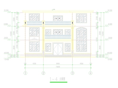 现代中式别墅建筑 农村别墅 三层别墅 自建房 小别墅 独栋别墅 施工图
