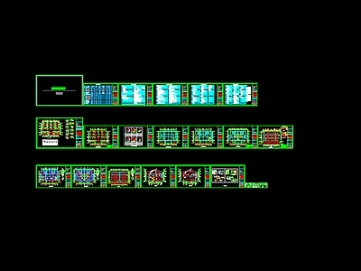 欧式简欧别墅建筑 双拼别墅 三层别墅 自建房 农村别墅 施工图