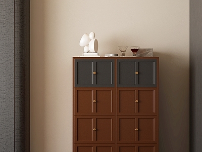 现代复古斗柜 五斗柜 边柜 矮柜