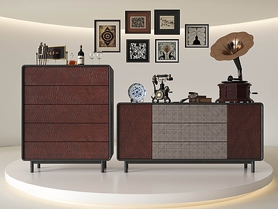 意式中古餐边柜 意式边柜 意式斗柜 边柜 餐边柜摆件 玄关柜餐边柜