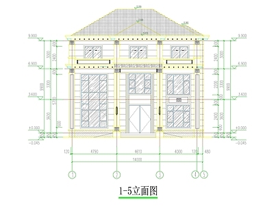 新中式住宅楼建筑 农村别墅 三层别墅 单独别墅 自建房 施工图