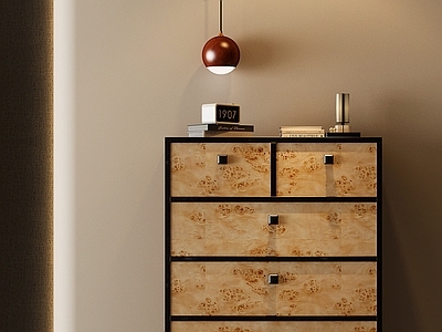 中古现代斗柜 五斗柜 边柜 矮柜