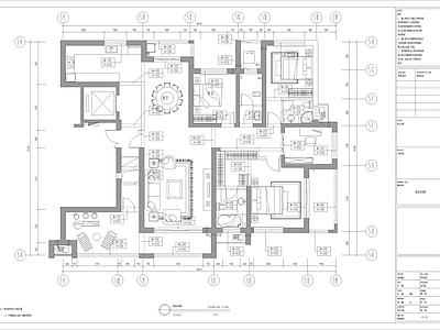 样板间 样板间 豪宅 施工图