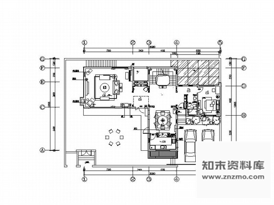 施工图北京原创美式乡村风格双层别墅室内设计施工图含实景图