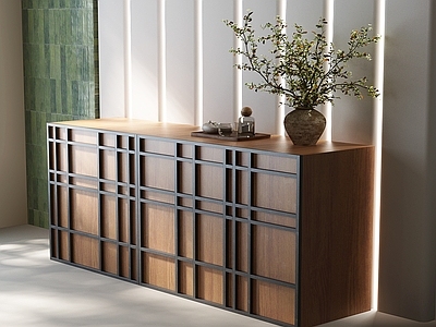 现代中古斗柜 五斗柜 边柜 矮柜