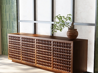 现代中古斗柜 五斗柜 边柜 矮柜