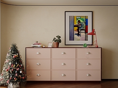 现代中古斗柜 五斗柜 边柜 矮柜 餐边柜 玄关柜