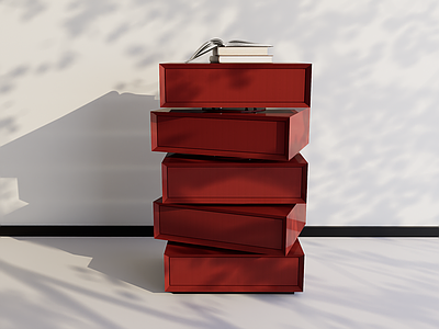 极简意式床头柜 儿童床头柜 床头柜摆件 成人收纳床头柜 旋转储物斗柜 客厅边柜矮柜