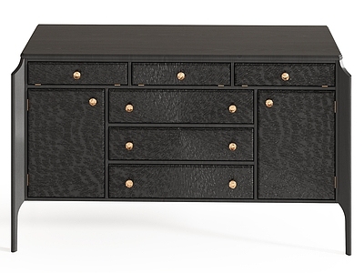 中古侘寂斗柜 五斗柜 边柜 矮柜