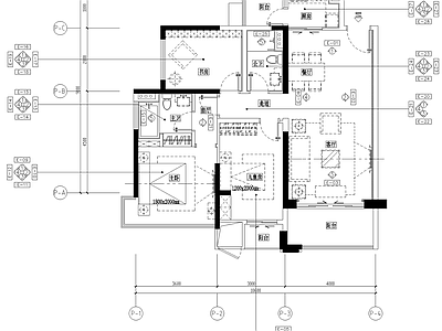 样板间 住宅样板间 样板 施工图