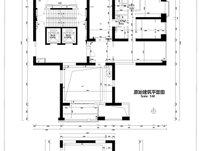 建筑平面布置图 别墅平面布置图 大平层豪宅平面图 工程平面设计图 施工图