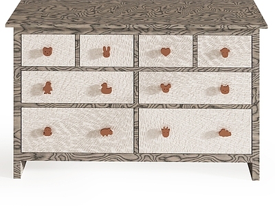 现代奶油斗柜 五斗柜 边柜 矮柜