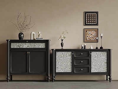 法式斗柜 法式边柜 斗柜