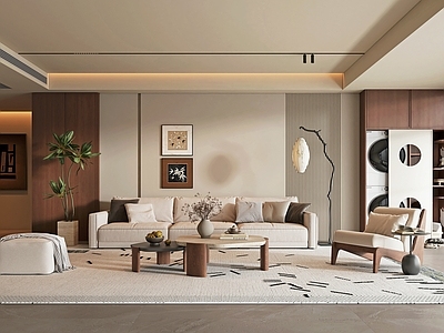 现代中古阳台 生活阳台 中古风客厅阳台 宠物柜 猫爬架猫屋 洗衣机柜