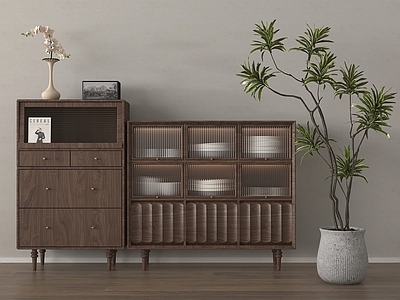 中古餐边柜 储物柜 摆件 斗柜 餐边柜 中古玄关柜