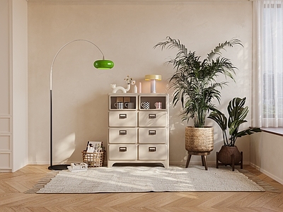 奶油中古斗柜 五斗柜 边柜 矮柜 中古柜 宜家柜