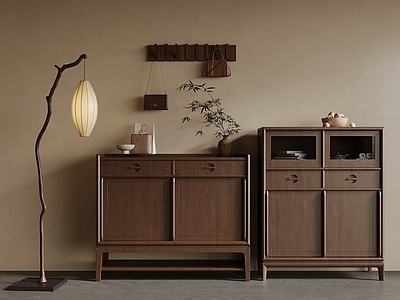 新中式斗柜 新中式鞋柜 斗柜 边柜