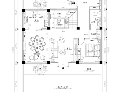 别墅 复式 样板间 别墅全套 别墅立面图 效果图 施工图