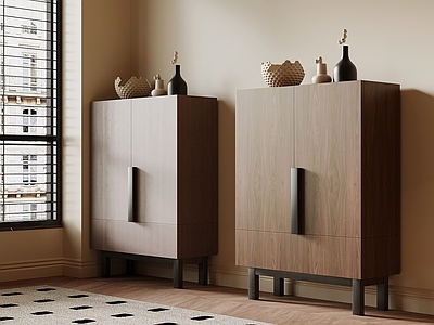 现代中古斗柜 现代中古风边柜 斗柜 玄关柜