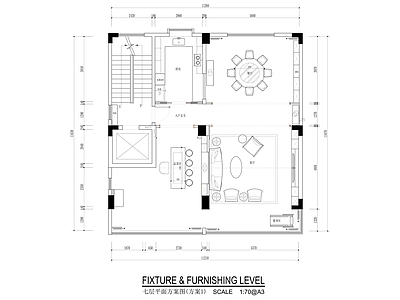 复式公寓 顶层公寓样板间 自建房 民宿 施工图