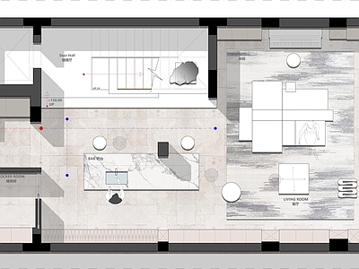 别墅 神无月空间设计 彩平图 户型优化 联排别墅 别墅平面图 施工图