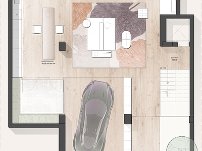 别墅 神无月空间设计 彩平图 户型优化 联排别墅 别墅平面图 施工图