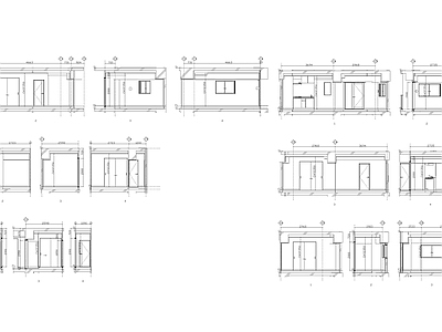 样板间 卫生间立面图 施工图
