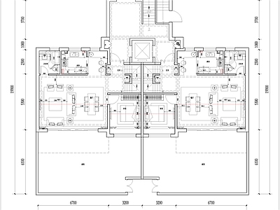 现代新中式别墅建筑 未来社区叠拼设计 4F叠墅户型 三面宽叠拼户型设 施工图