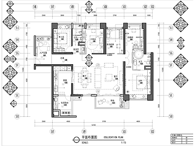 样板间 大平层样板间施 施工图