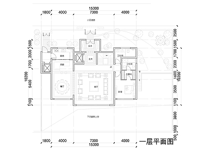 现代新中式别墅建筑 380大面宽别墅 未来社区别墅设计 度假型别墅户型 别墅户型全套平面 施工图
