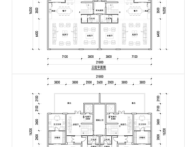 现代新中式别墅建筑 四层叠拼全套平面 未来社区叠拼设计 独立电梯叠墅设计 施工图
